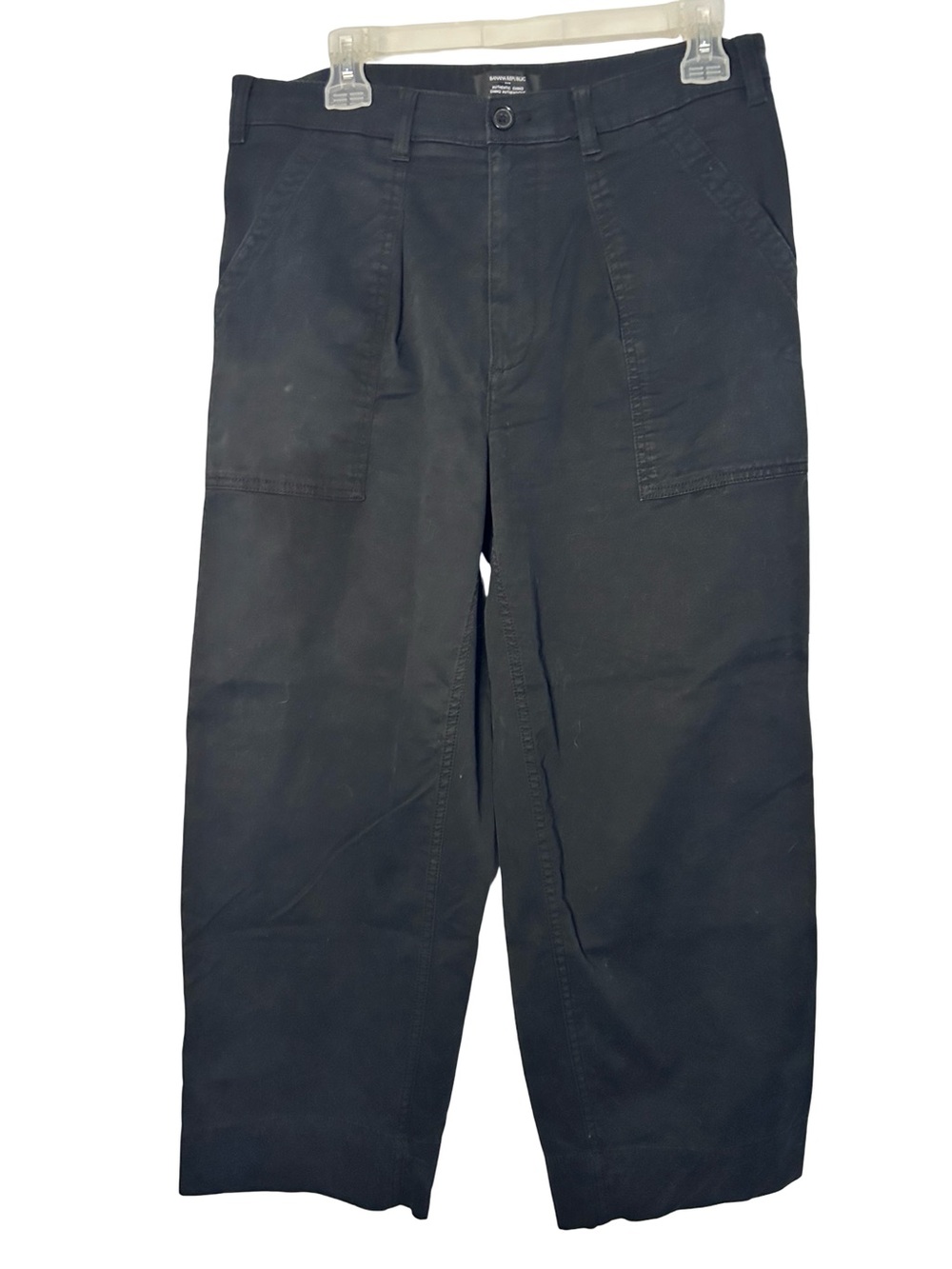 Banana Republic Black Straight-Leg Chinos